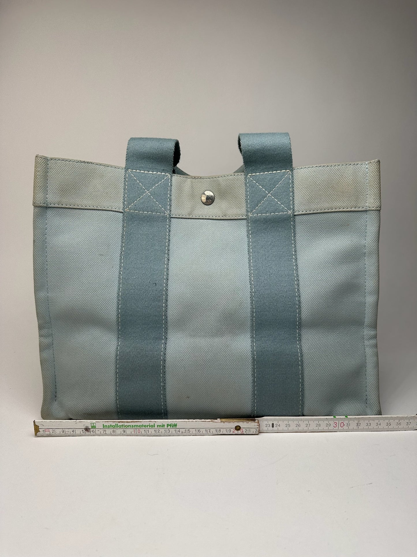 Sac Hermès vintage bleu clair