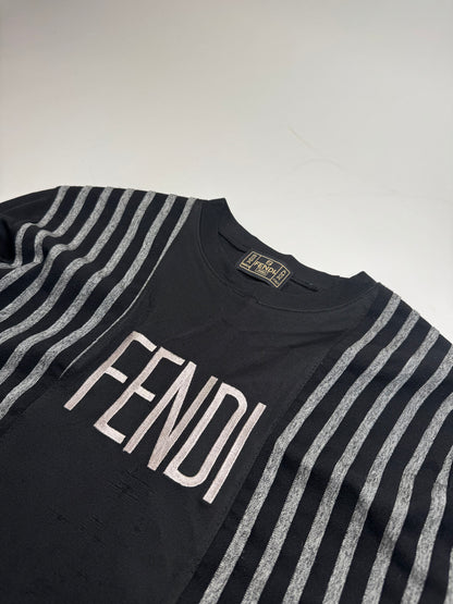 Vintage Fendi Polyester Striped Sweater M