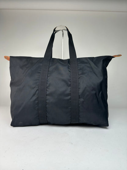 Vintage Courreges Polyester Travel Bag Black