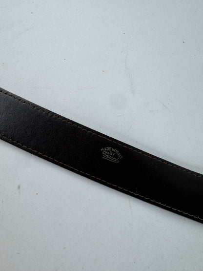 Vintage Gucci Leather belt Brown
