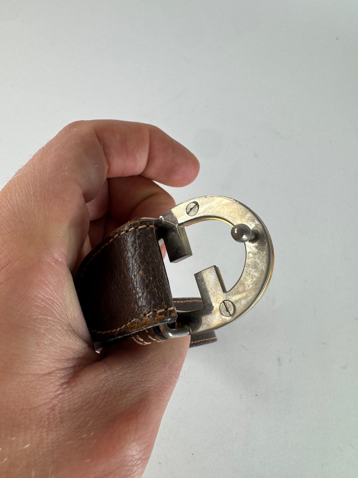 Vintage Gucci Leather belt Brown