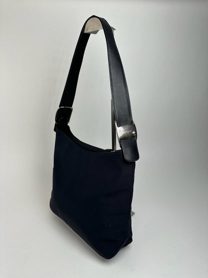 Sac en toile Ferragamo vintage noir