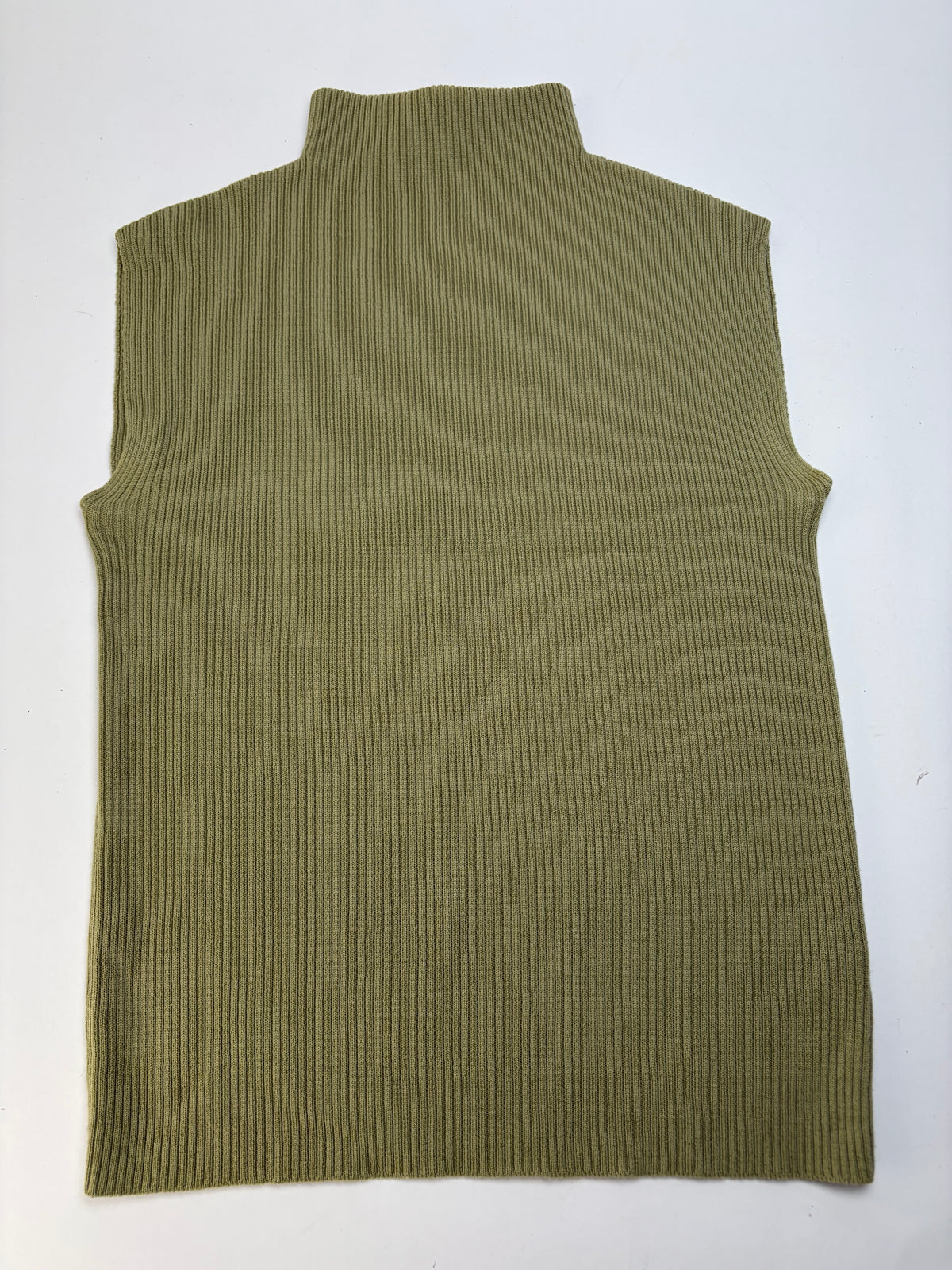 Vintage Loewe Sleeveless Turtleneck Sweater Light Olive M