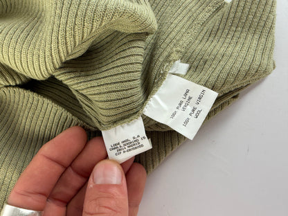 Vintage Loewe Sleeveless Turtleneck Sweater Light Olive M