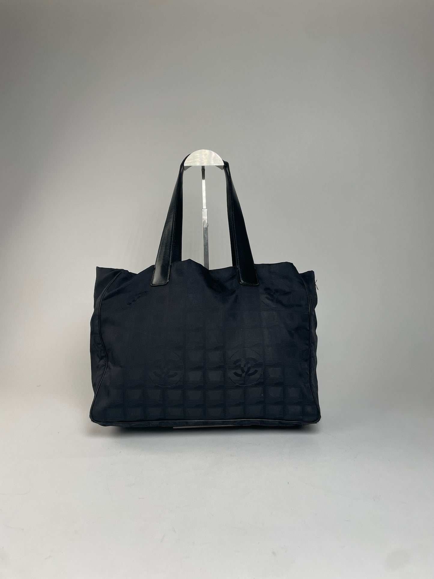 Vintage Chanel New Travel Line Tote bag Black