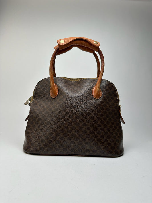 Sac vintage Céline Paris en cuir monogramme marron