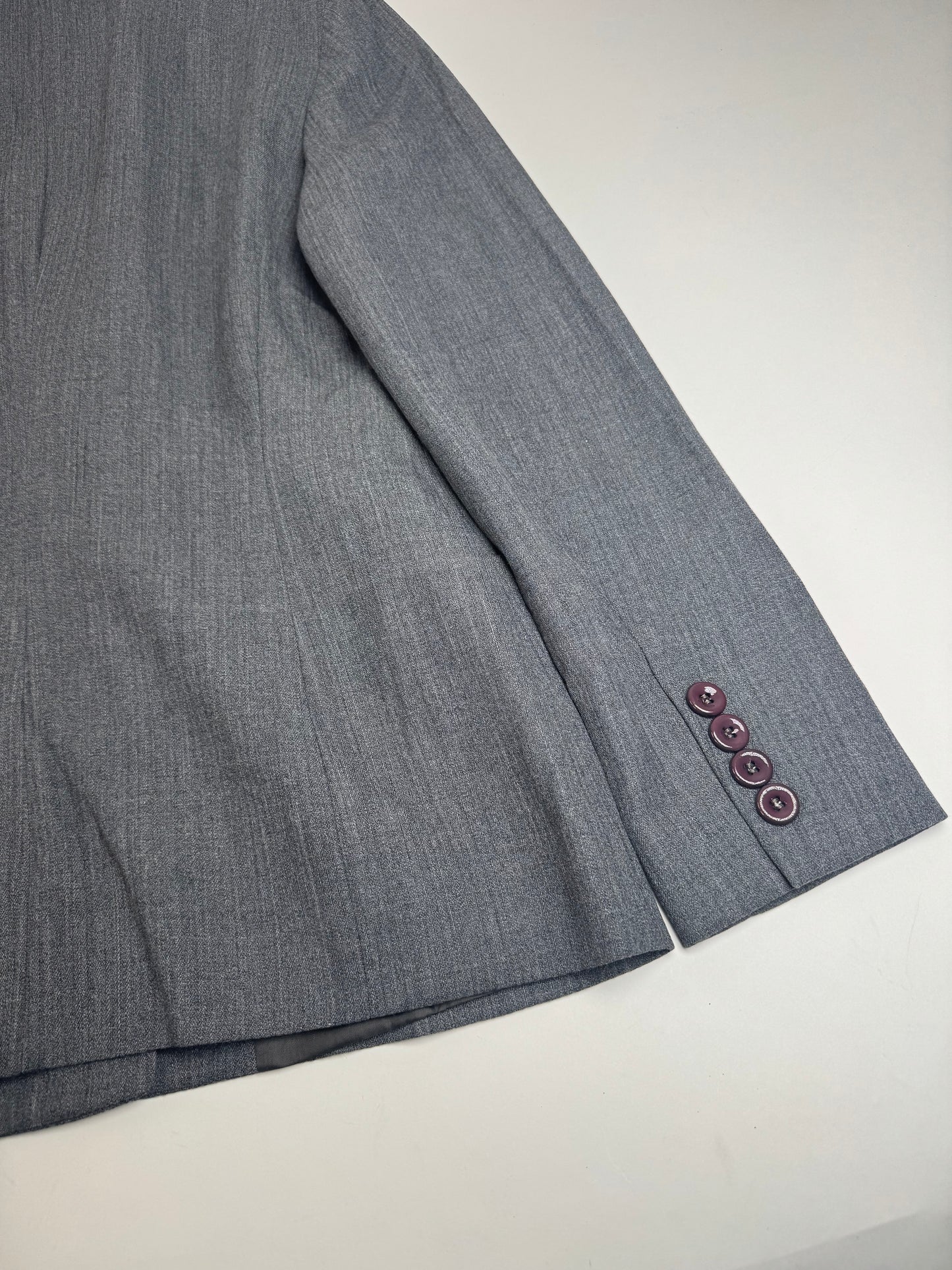 Vintage Fendi Roma Wool Blazer 38/M Grey