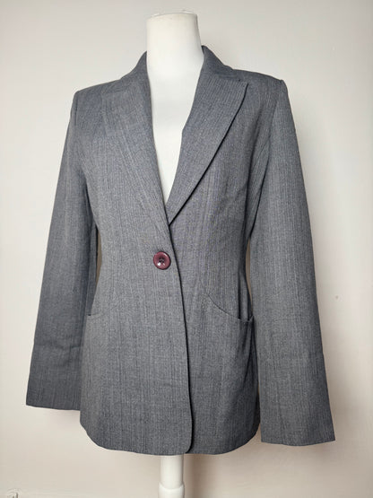 Vintage Fendi Roma Wool Blazer 38/M Grey