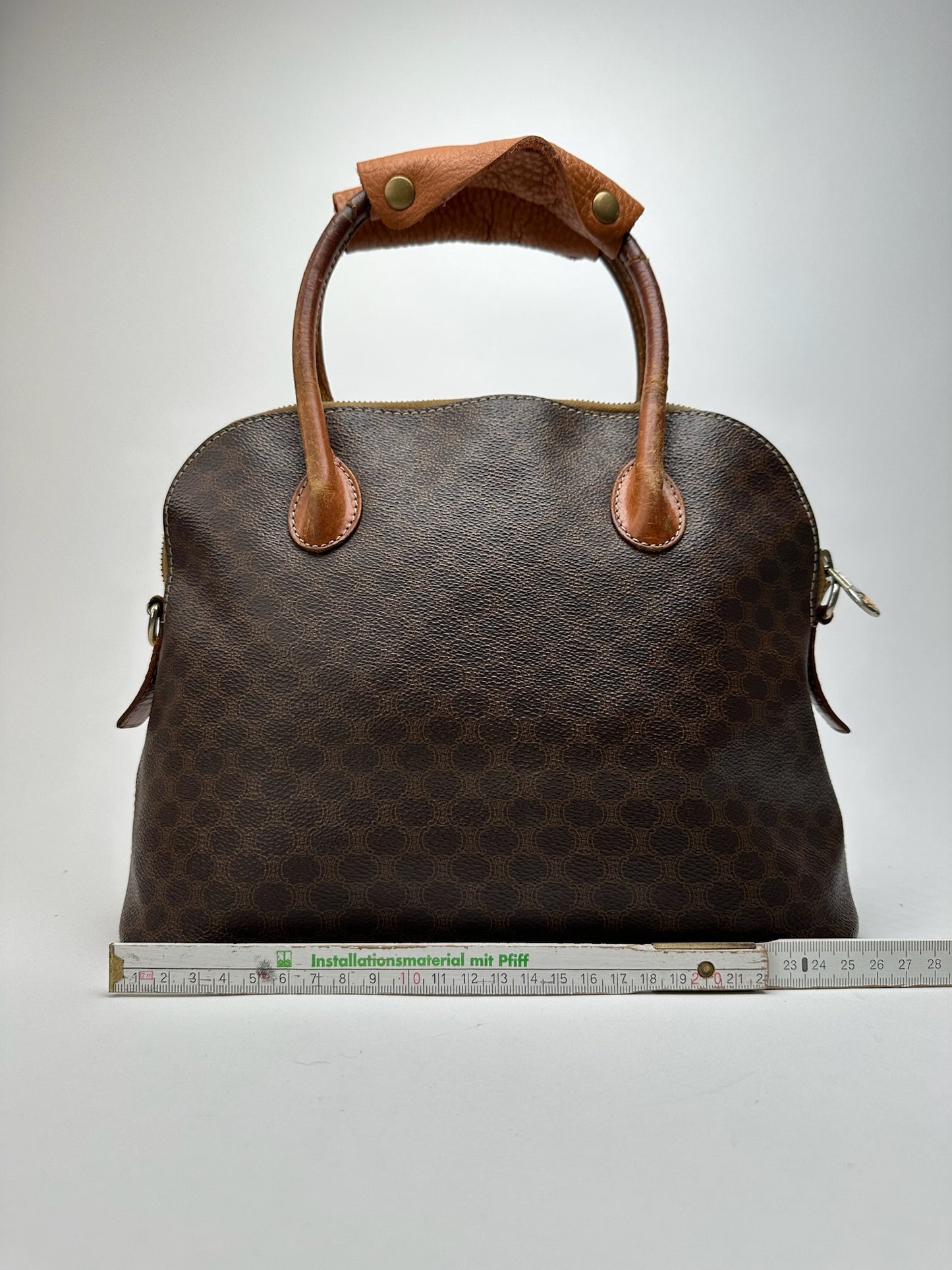 Sac vintage Céline Paris en cuir monogramme marron