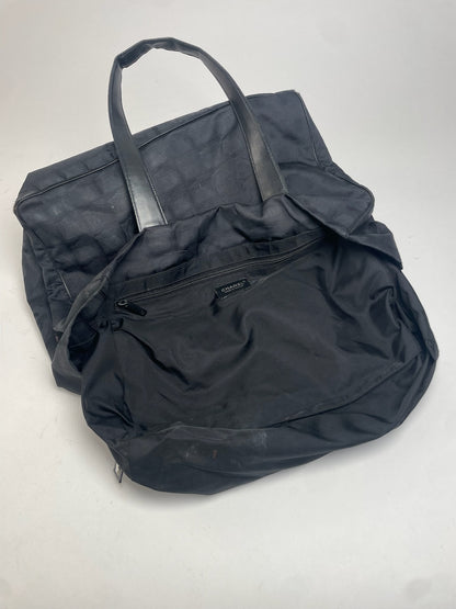Vintage Chanel New Travel Line Tote bag Black