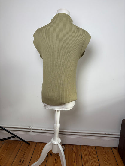 Vintage Loewe Sleeveless Turtleneck Sweater Light Olive M