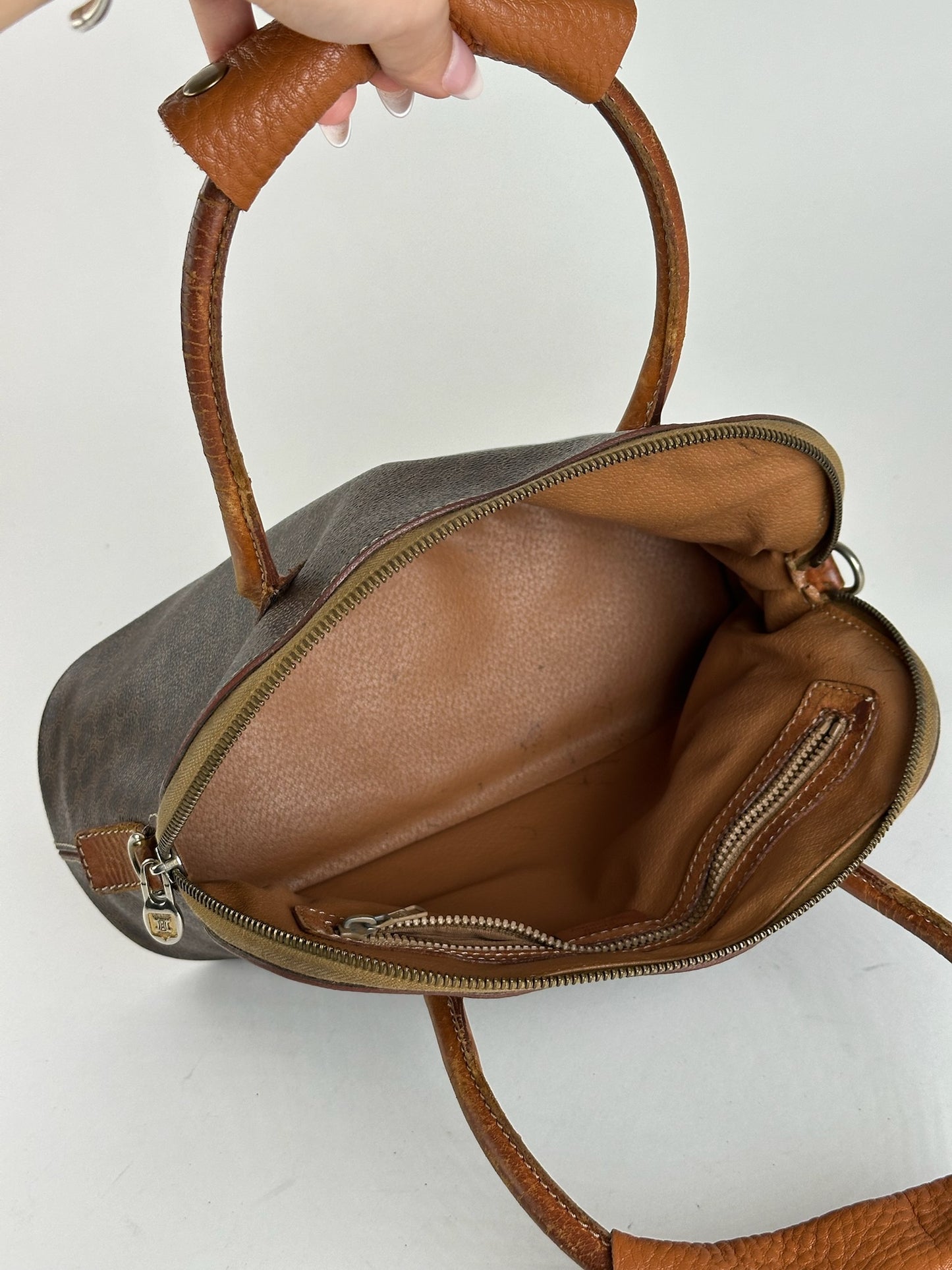 Sac vintage Céline Paris en cuir monogramme marron