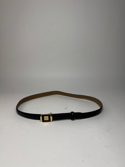 Vintage Givenchy Leather Belt black