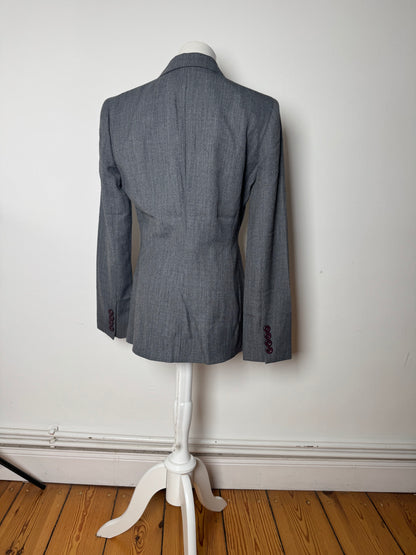 Vintage Fendi Roma Wool Blazer 38/M Grey
