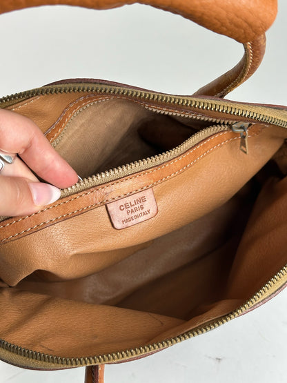 Sac vintage Céline Paris en cuir monogramme marron