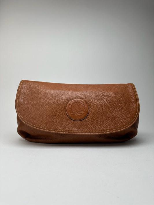 Pochette vintage en cuir marron Givenchy