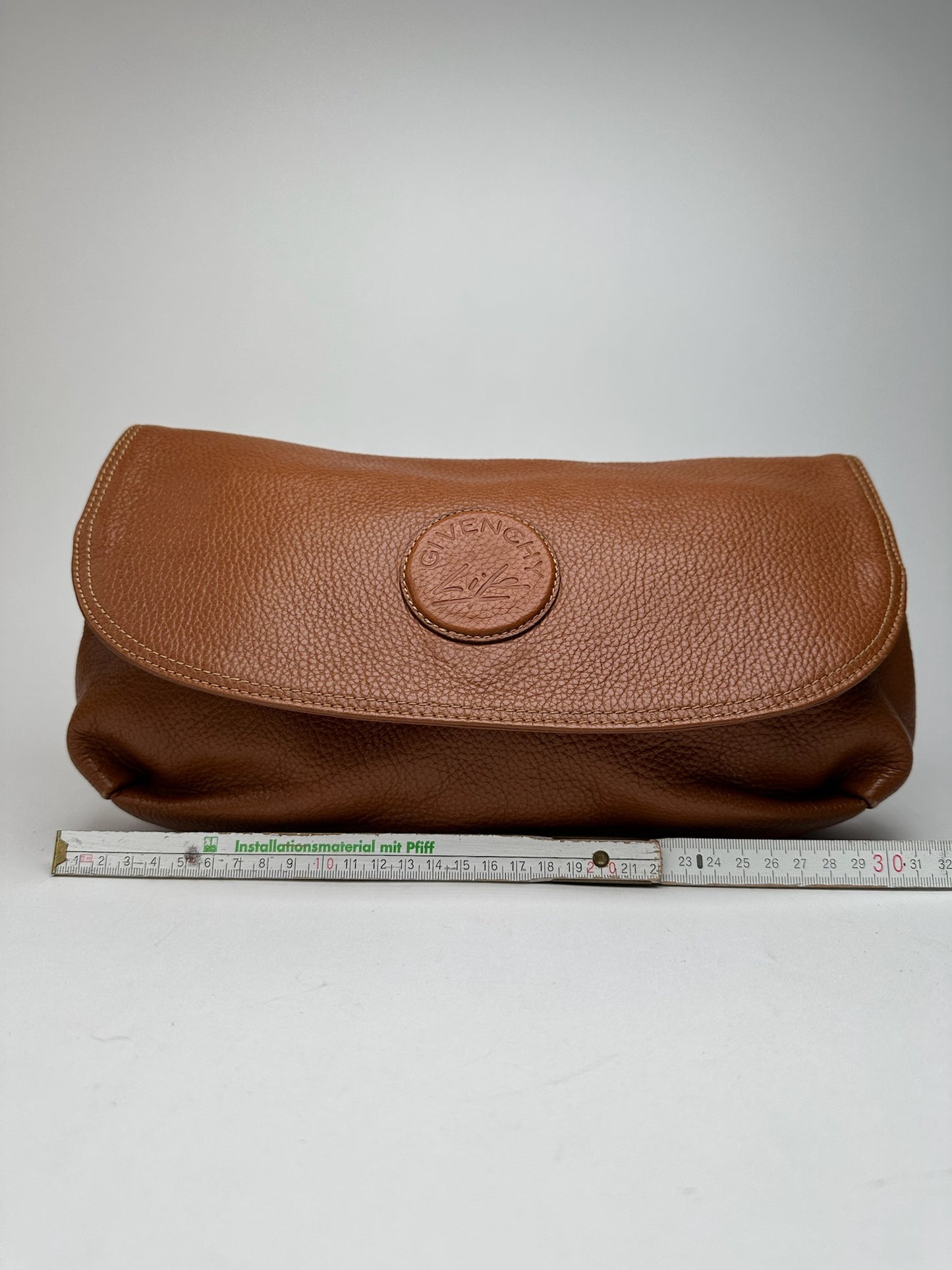 Pochette vintage en cuir marron Givenchy