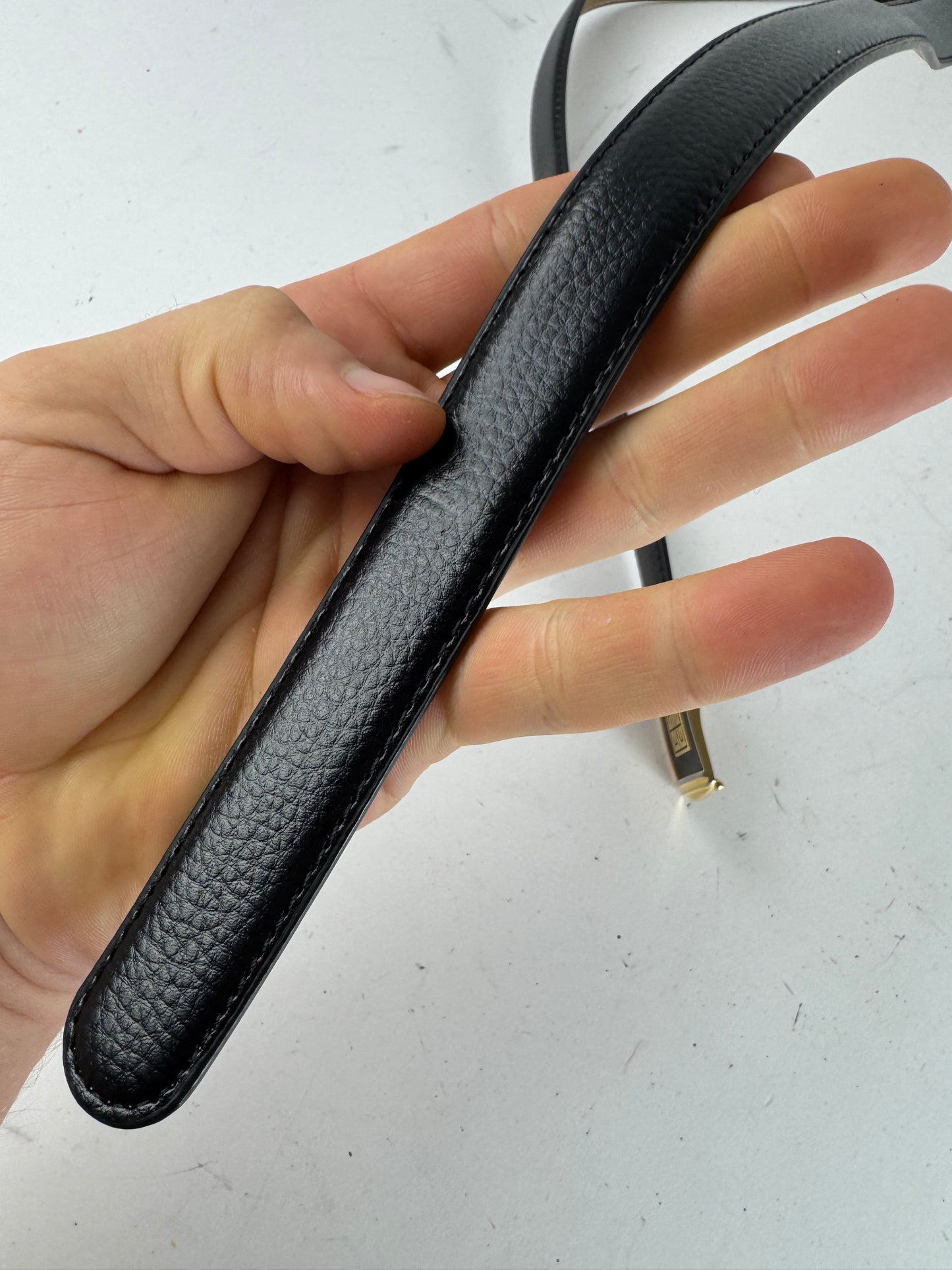 Vintage Givenchy Leather Belt black