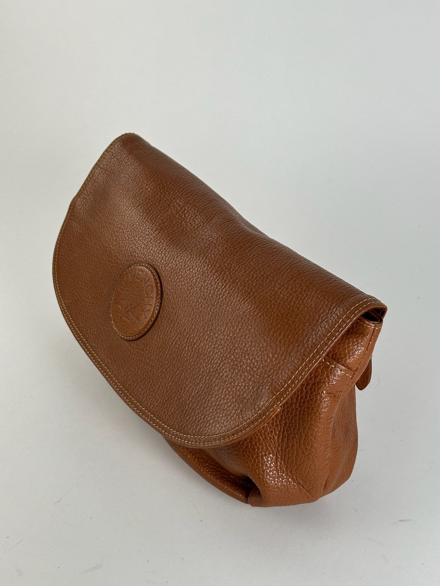 Pochette vintage en cuir marron Givenchy