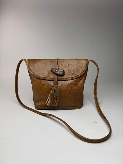 Sac vintage Yves Saint Laurent Mombasa en cuir marron