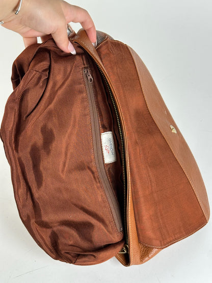 Pochette vintage en cuir marron Givenchy