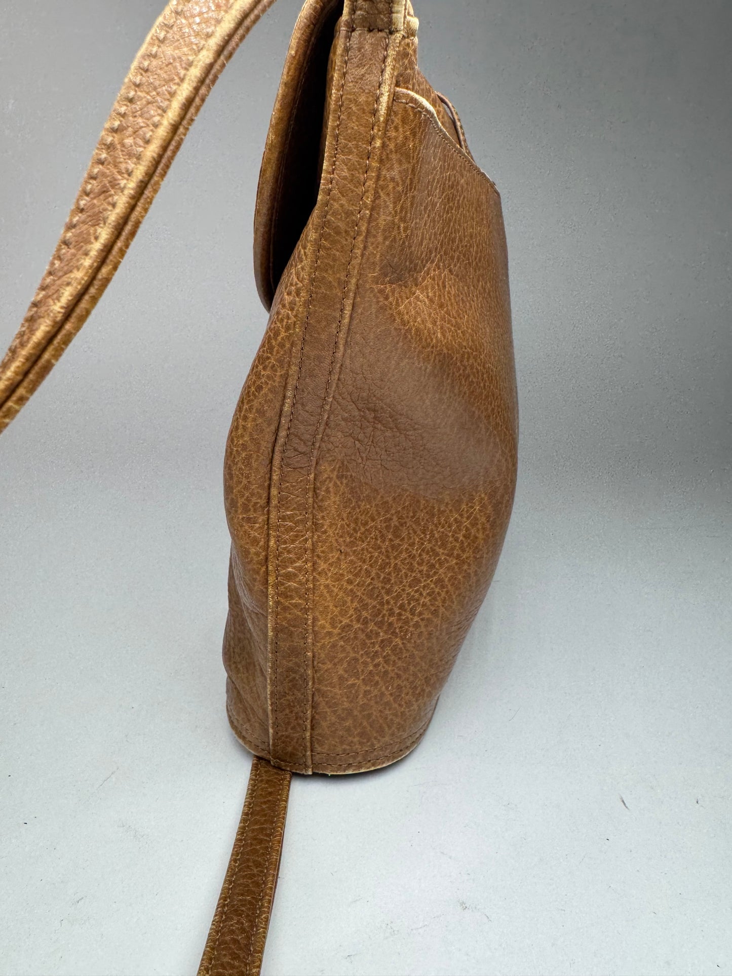 Sac vintage Yves Saint Laurent Mombasa en cuir marron