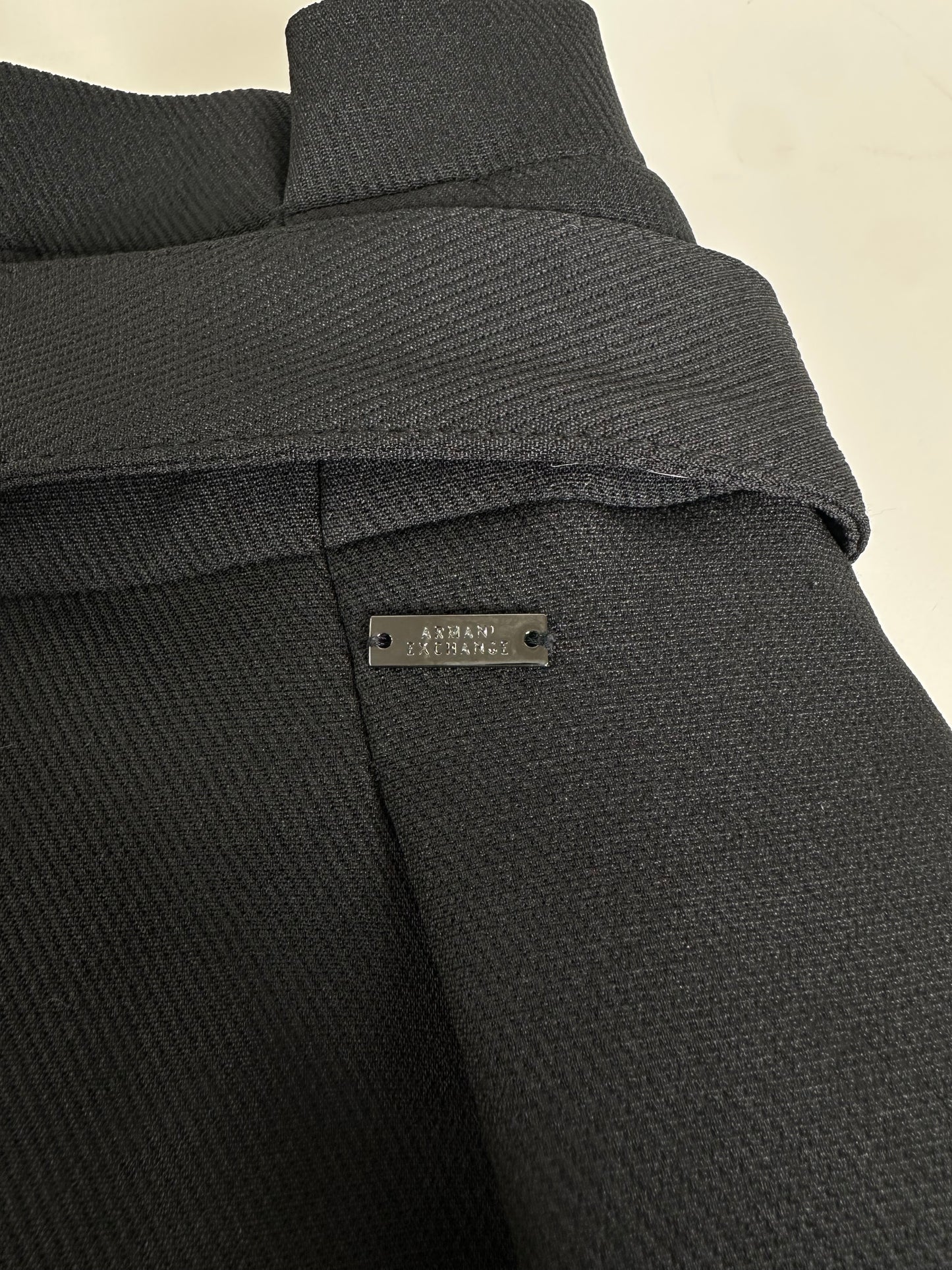 Vintage Armani Maxi Skirt Black Silver Zip M
