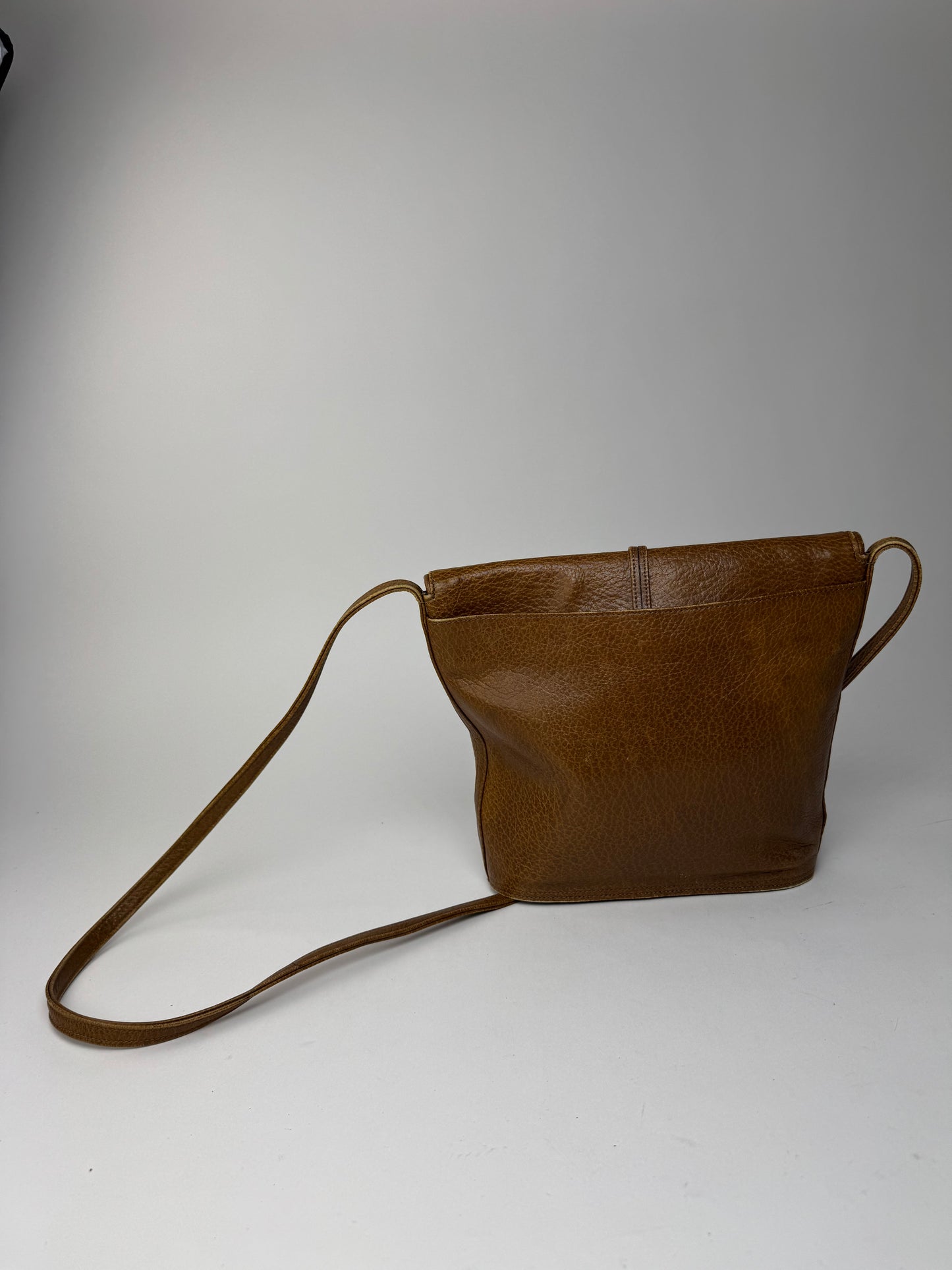 Sac vintage Yves Saint Laurent Mombasa en cuir marron