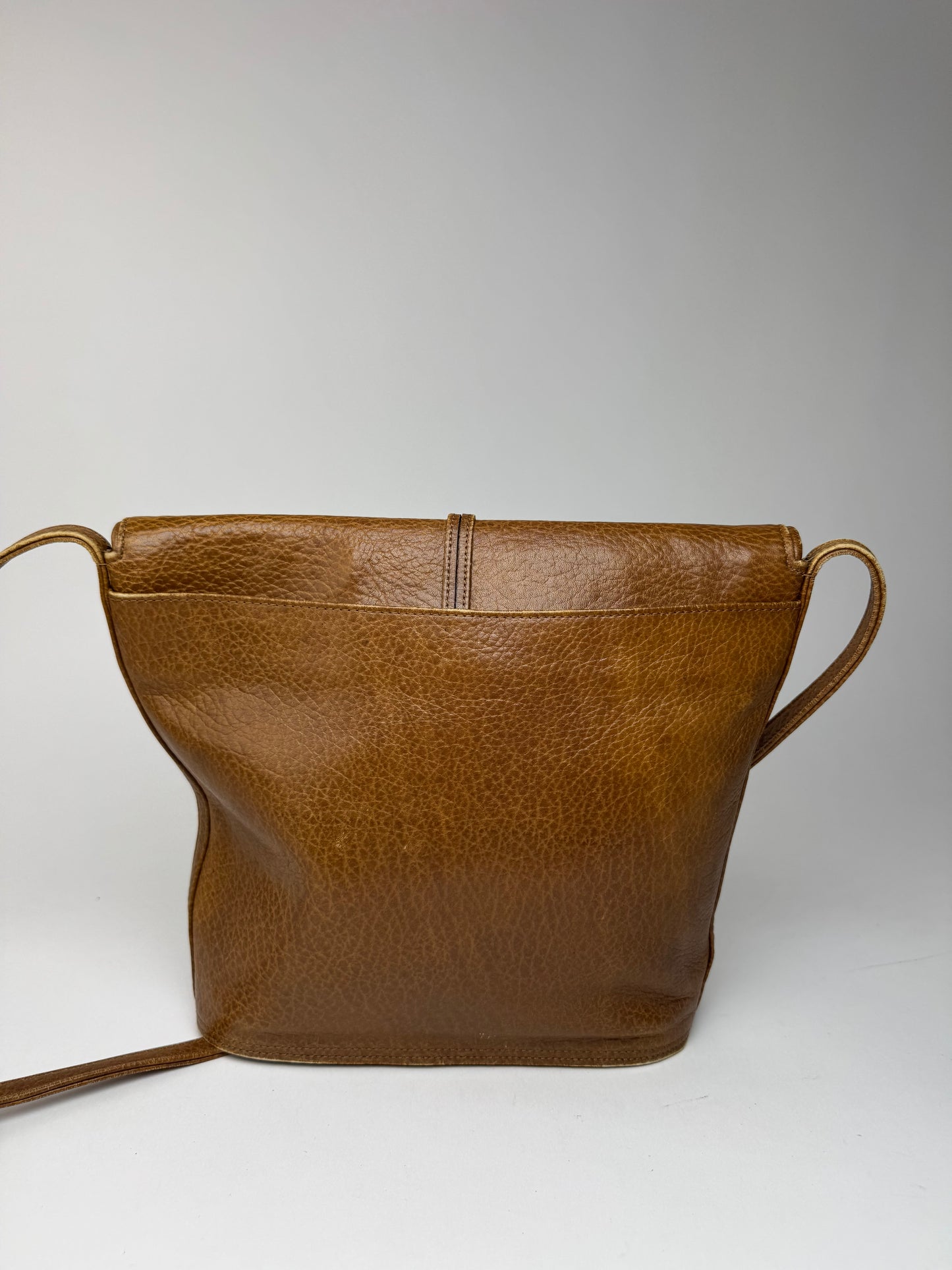 Sac vintage Yves Saint Laurent Mombasa en cuir marron