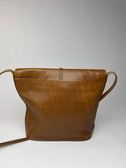 Sac vintage Yves Saint Laurent Mombasa en cuir marron