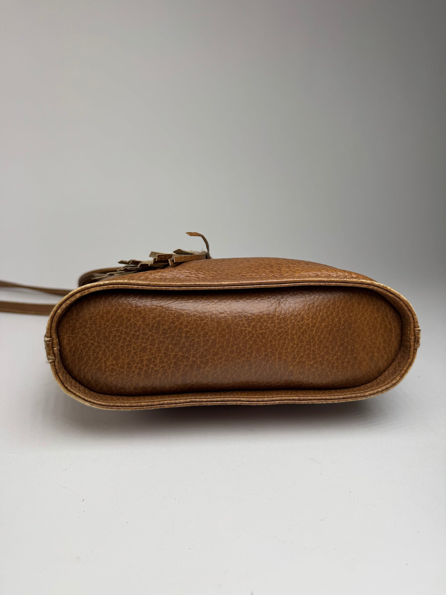 Sac vintage Yves Saint Laurent Mombasa en cuir marron