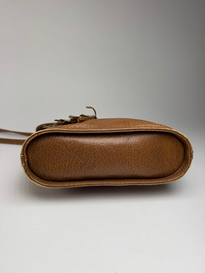 Sac vintage Yves Saint Laurent Mombasa en cuir marron