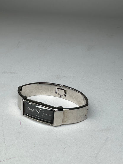 Vintage Yves Saint Laurent Silver Quartz Steel Watch OFF