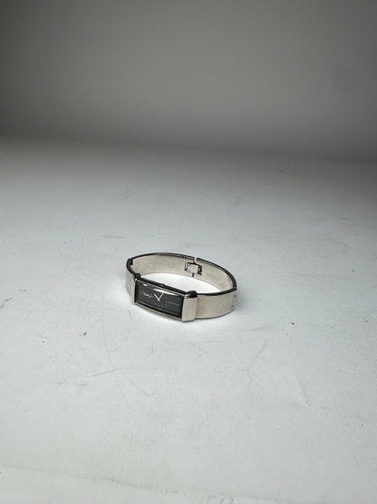 Vintage Yves Saint Laurent Silver Quartz Steel Watch OFF