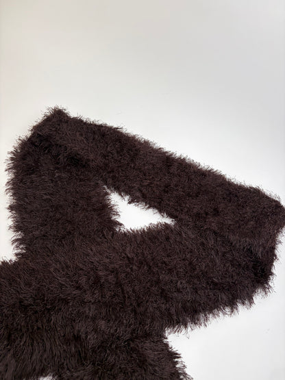 Vintage Issey Miyake Long Scarf Dark Brown