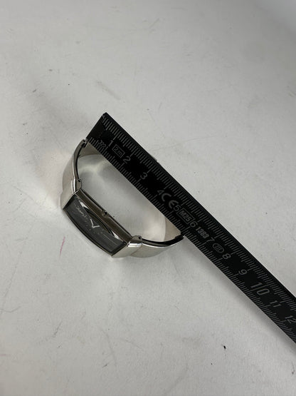 Vintage Yves Saint Laurent Silver Quartz Steel Watch OFF