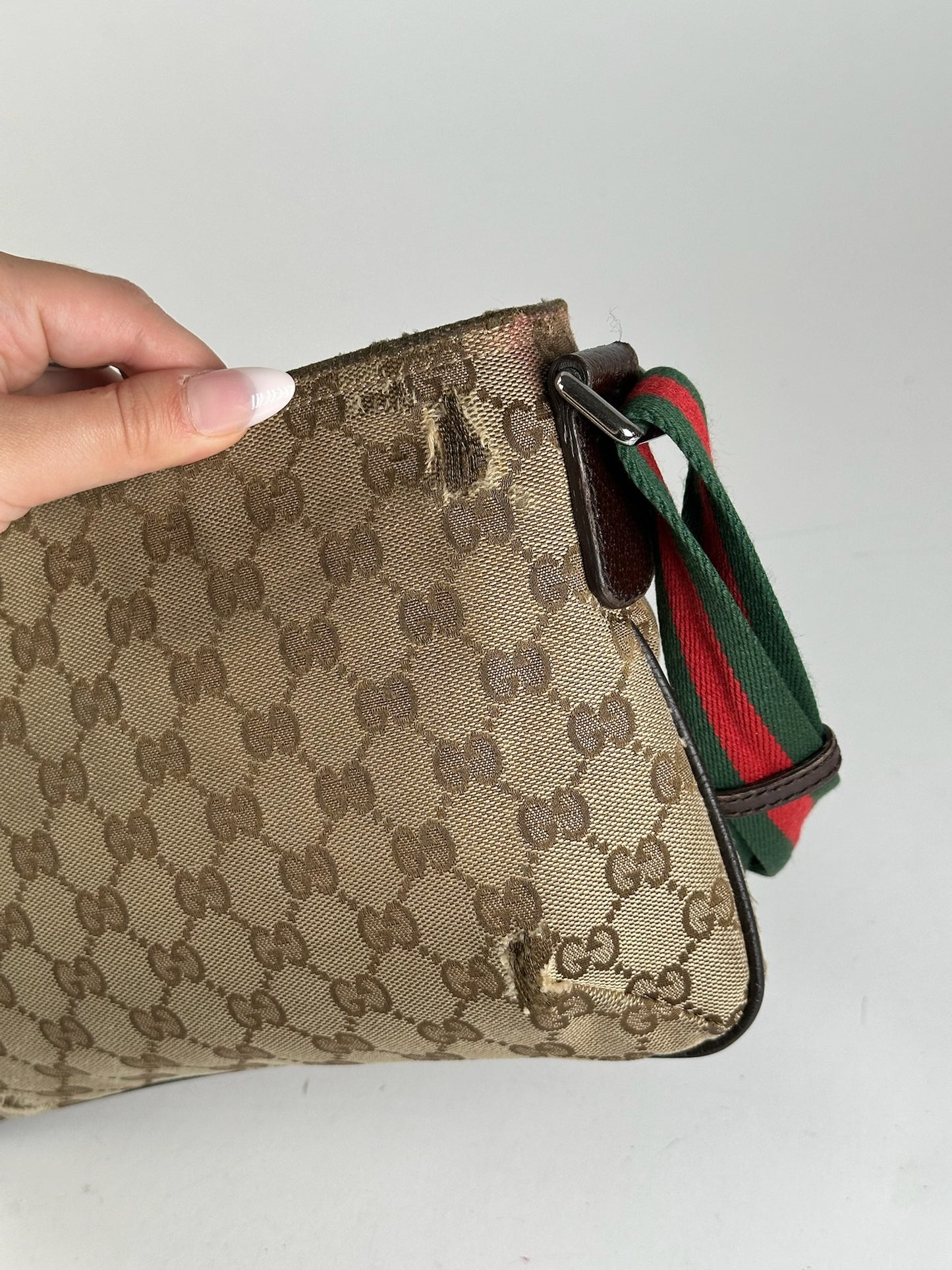 Sac Gucci Monogram vintage beige