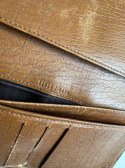 Vintage Gucci Monogram Wallet beige brown