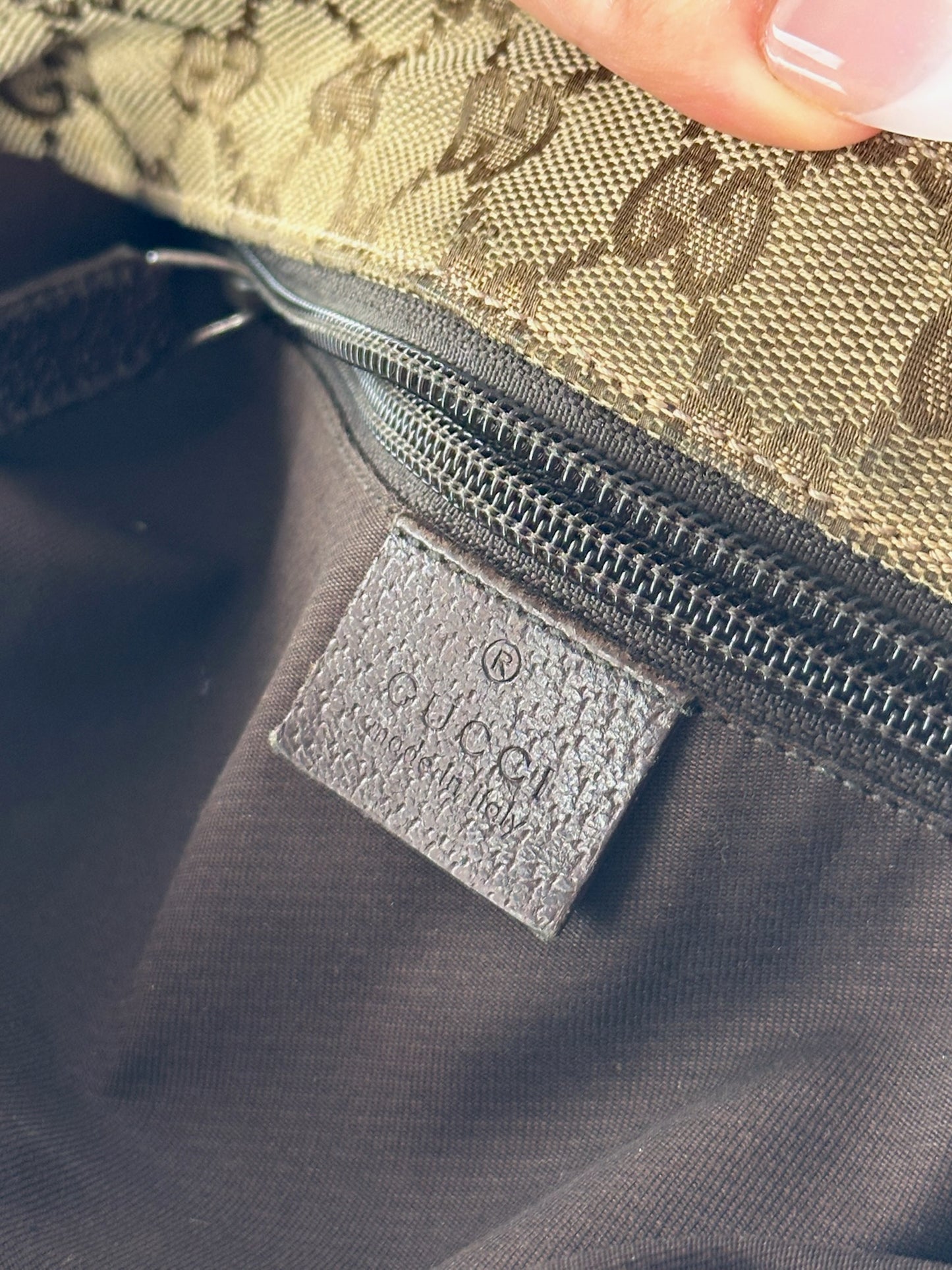 Sac Gucci Monogram vintage beige