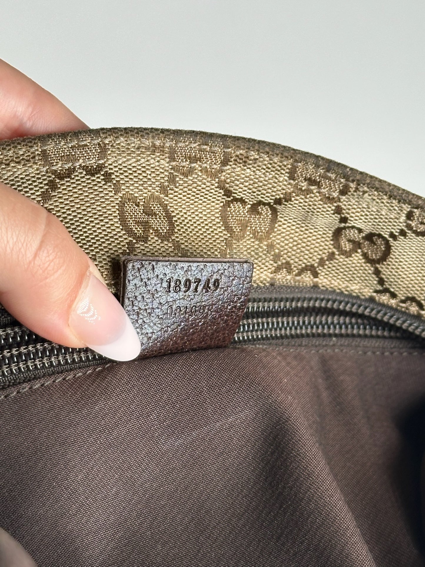 Sac Gucci Monogram vintage beige