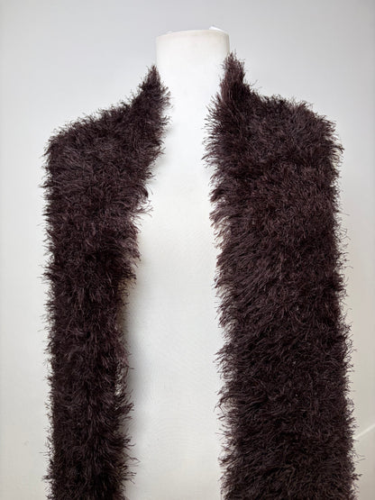 Vintage Issey Miyake Long Scarf Dark Brown