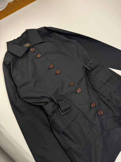 Vintage Fendi Roma Trenchcoat Anthrazit M