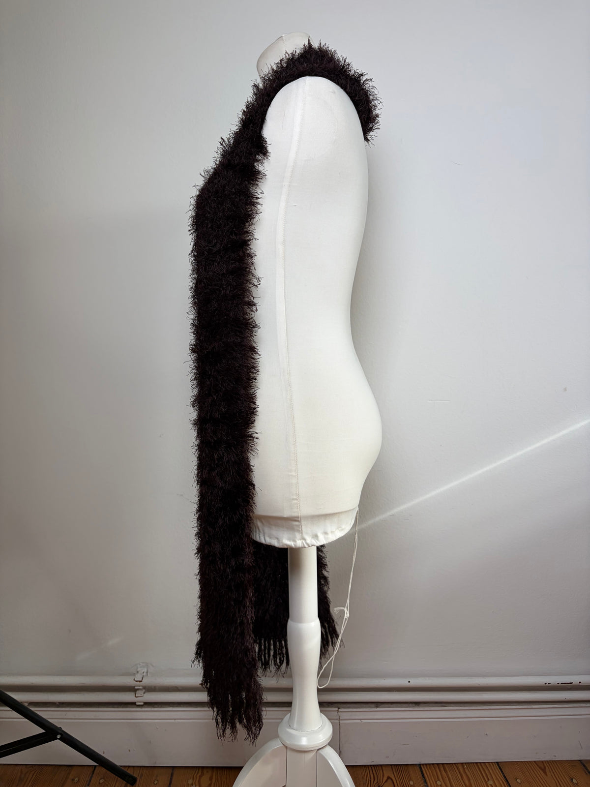 Vintage Issey Miyake Long Scarf Dark Brown