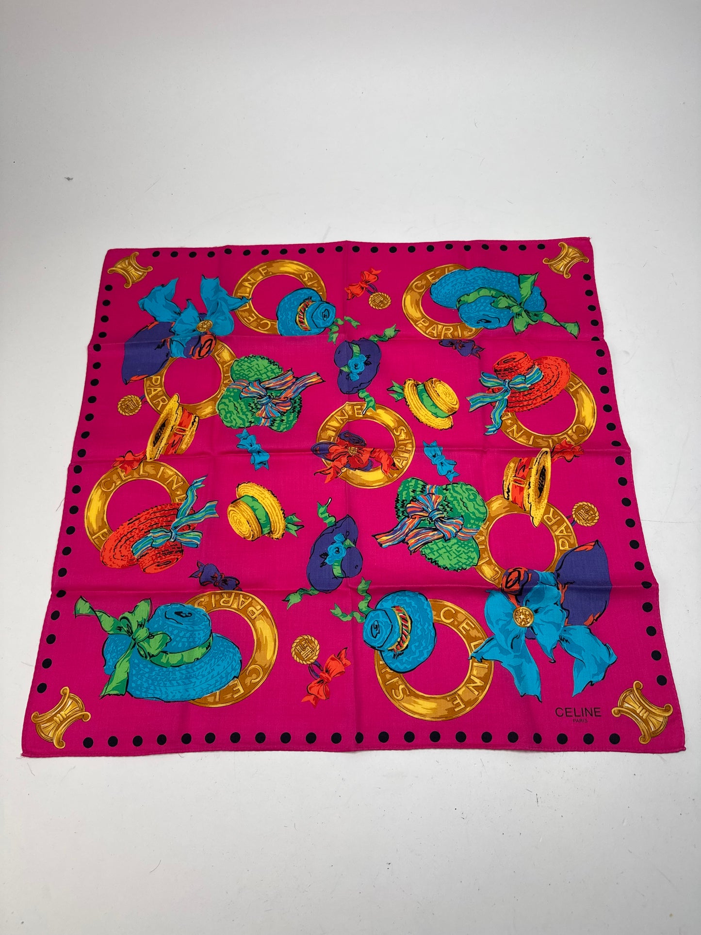 Vintage Celine Scarf Pink