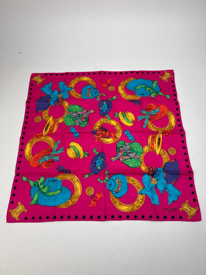 Vintage Celine Scarf Pink