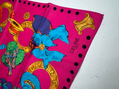 Vintage Celine Scarf Pink