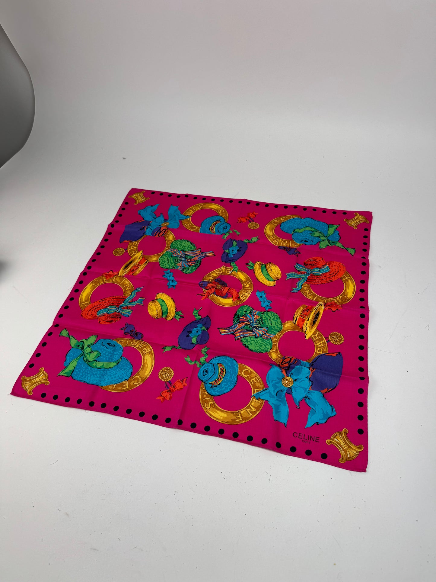 Vintage Celine Scarf Pink