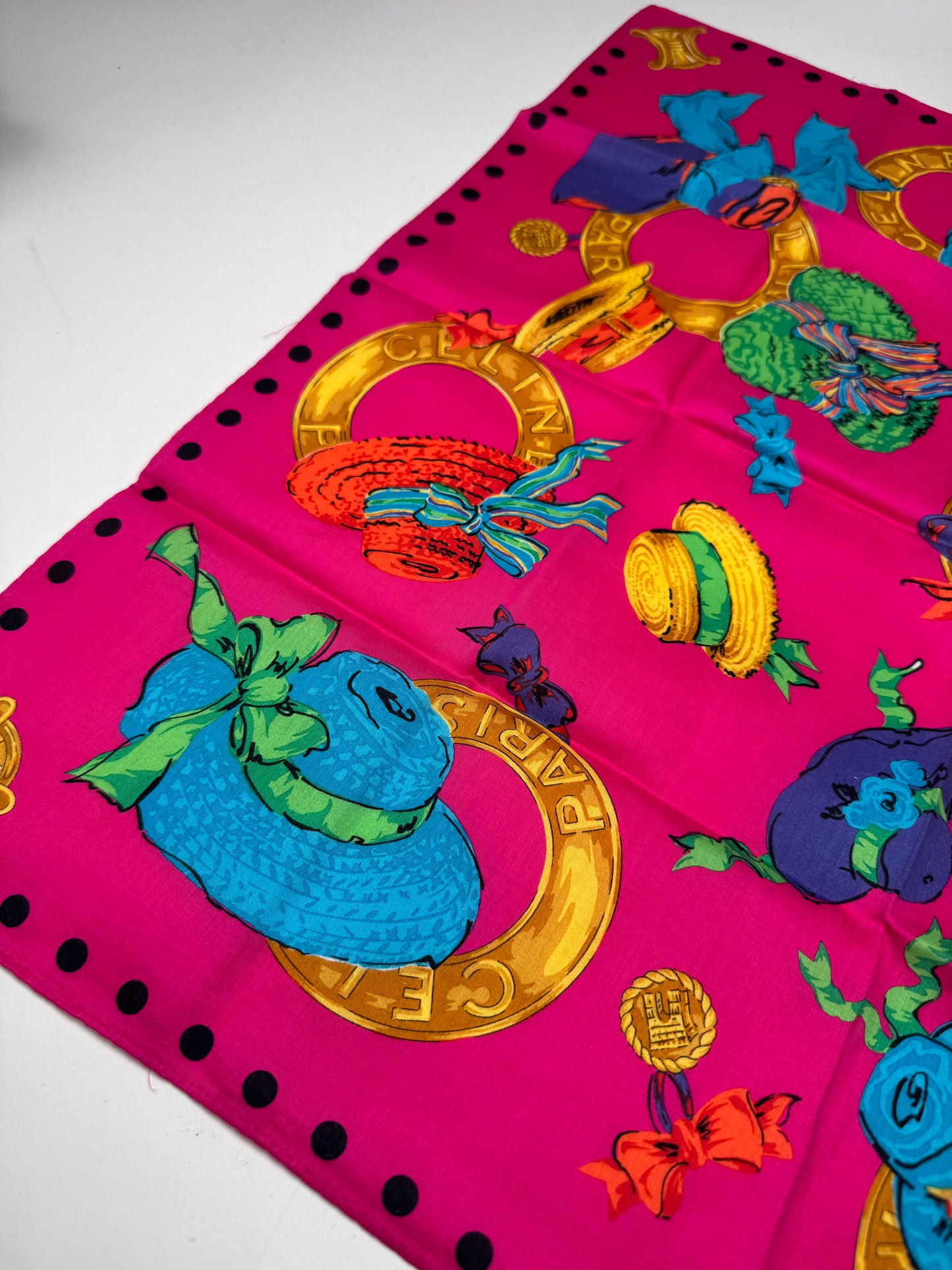 Vintage Celine Scarf Pink