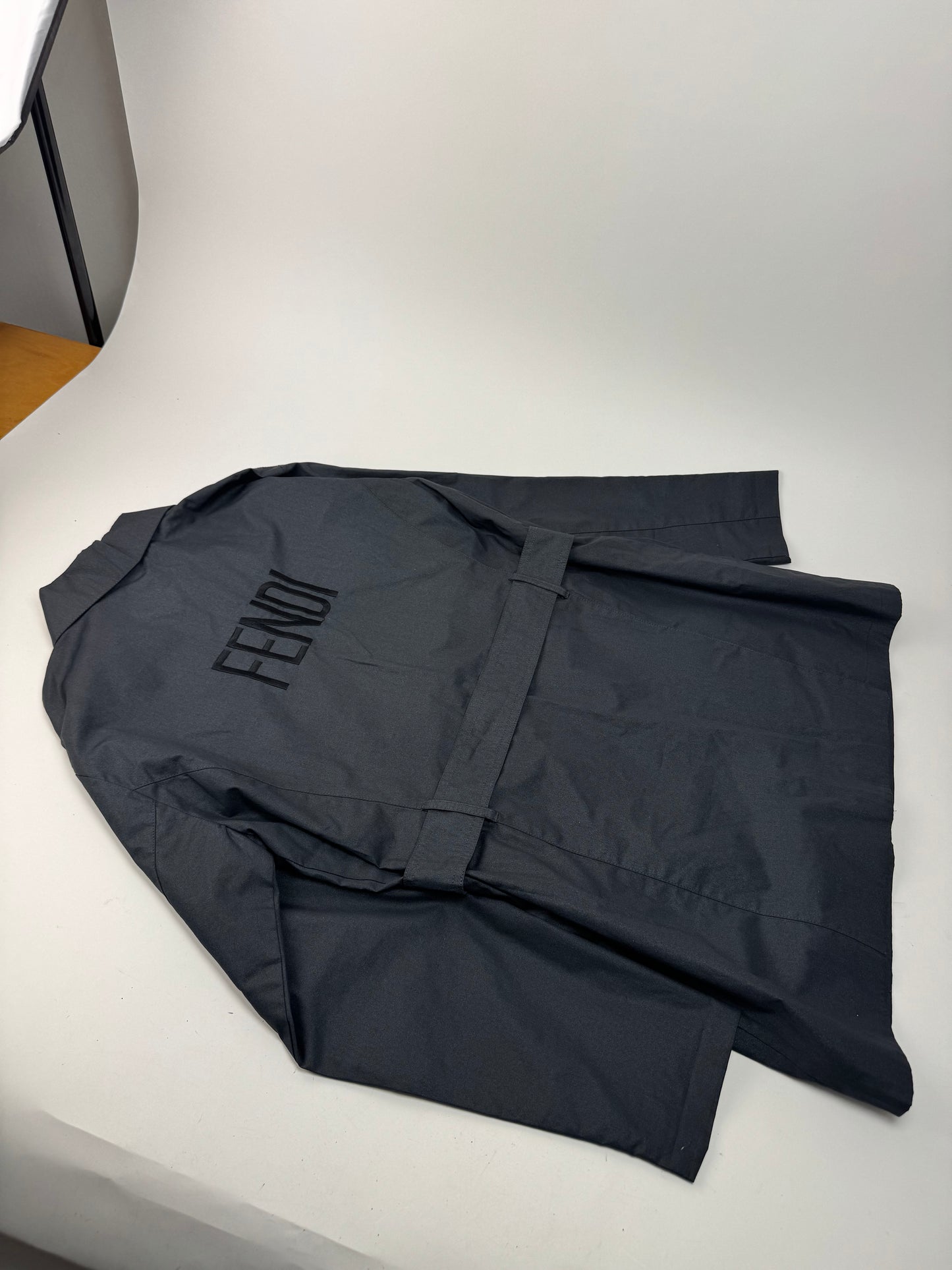 Vintage Fendi Roma Trenchcoat Anthrazit M