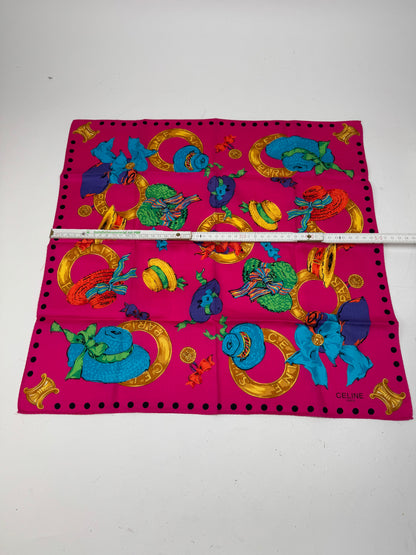 Vintage Celine Scarf Pink